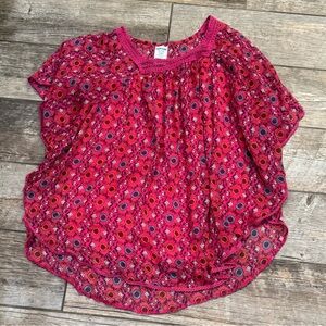 UpWest Magenta Floral Top